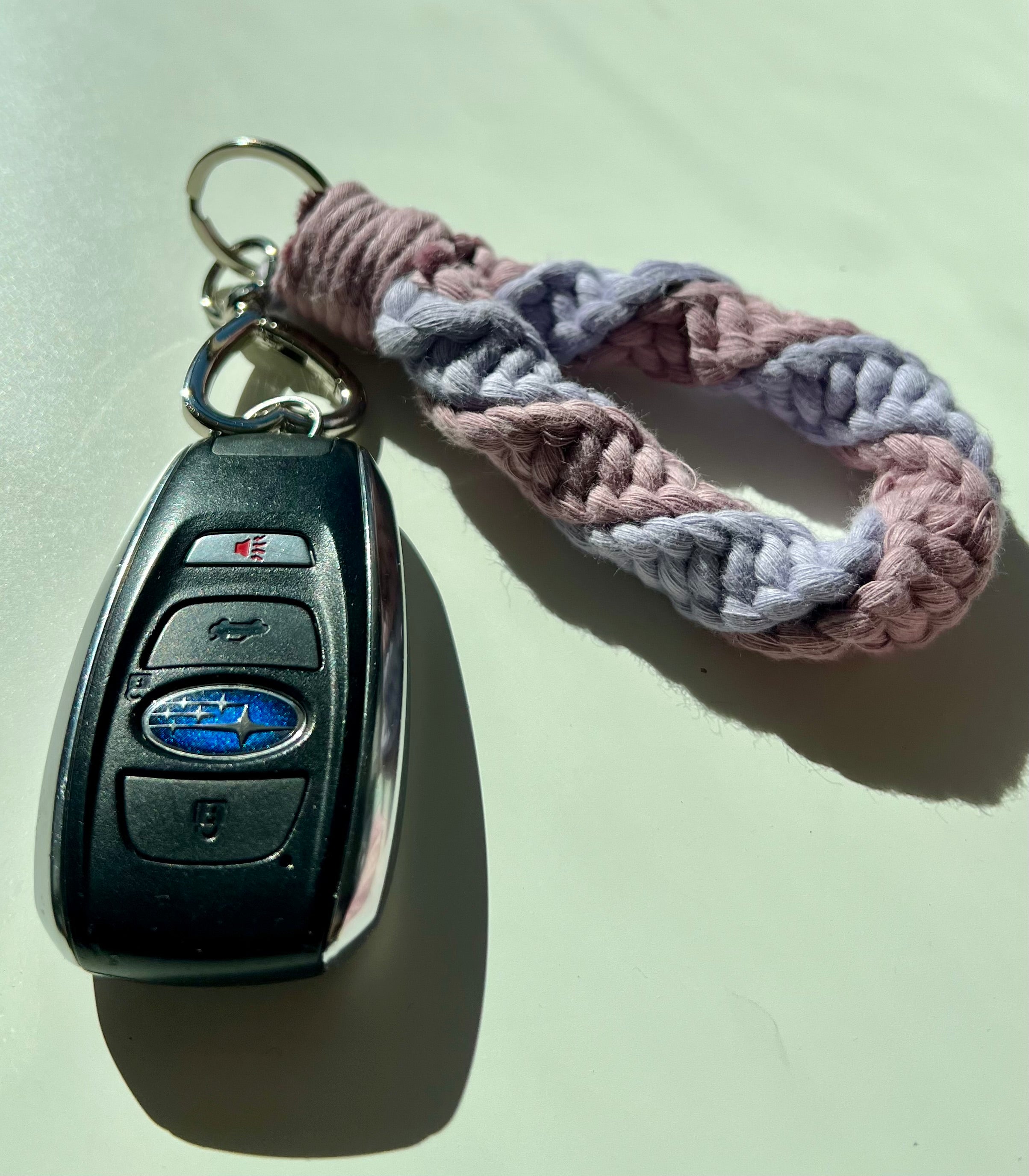 Macrame Wristlet Keychain