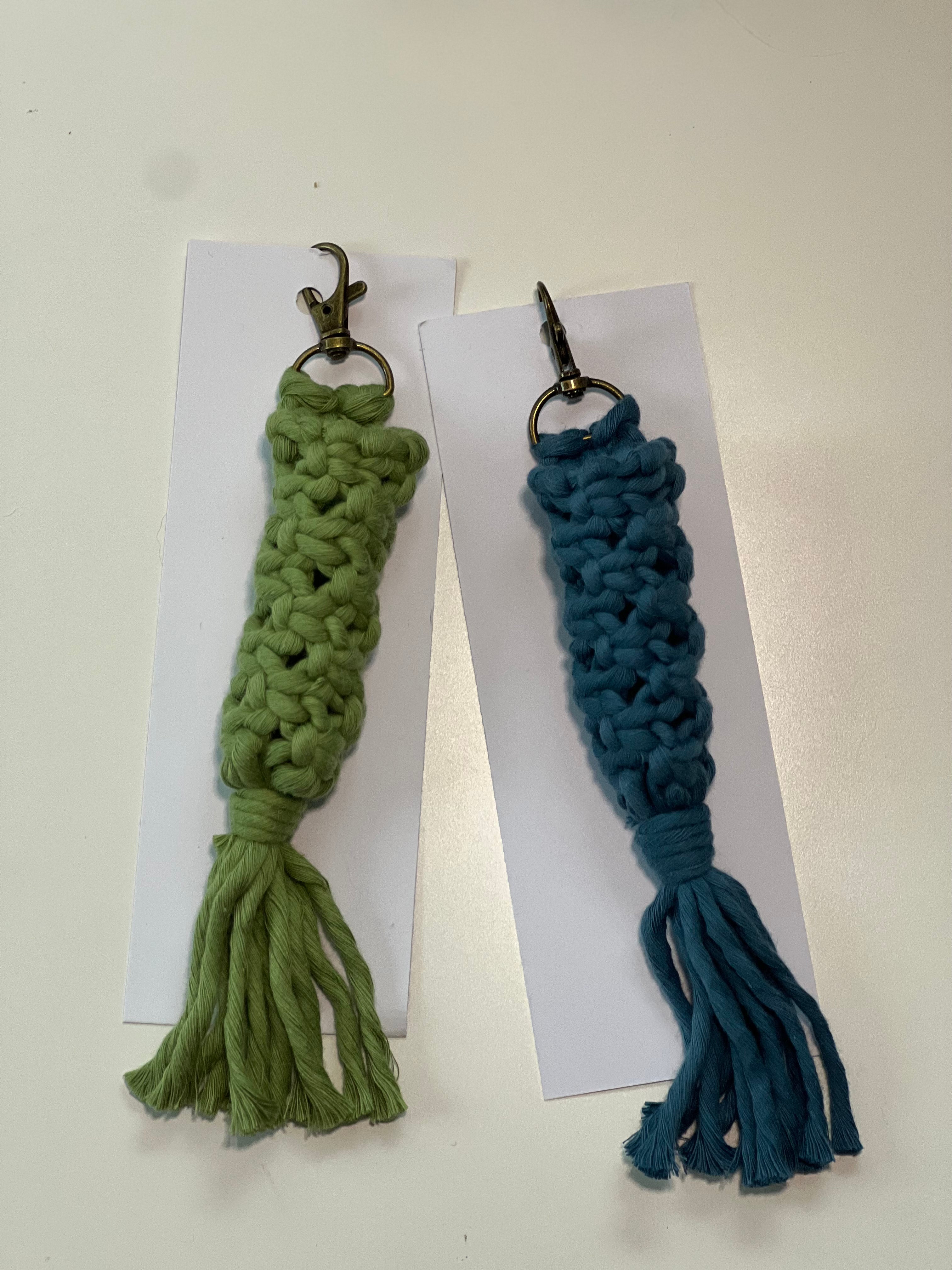 Macrame Roller Keychains